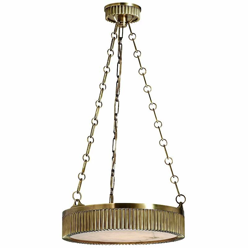 Hudson Valley Lynden 16" Wide Aged Brass Pendant Light 4 Hudson Valley Lynden 16" Wide Aged Brass Pendant Light - Image 2