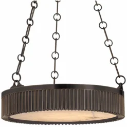 Hudson Valley Lynden 16"W Distressed Bronze Pendant Light