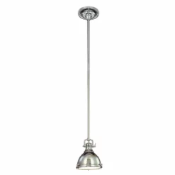 Hudson Valley Pelham 8" Wide Polished Nickel Mini Pendant -Outlet The Radiantix Store hudson valley pelham 8 inch wide polished nickel mini pendant 69461