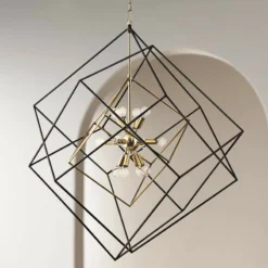 Hudson Valley Roundout 44 3/4" High Aged Brass Modern Pendant Light