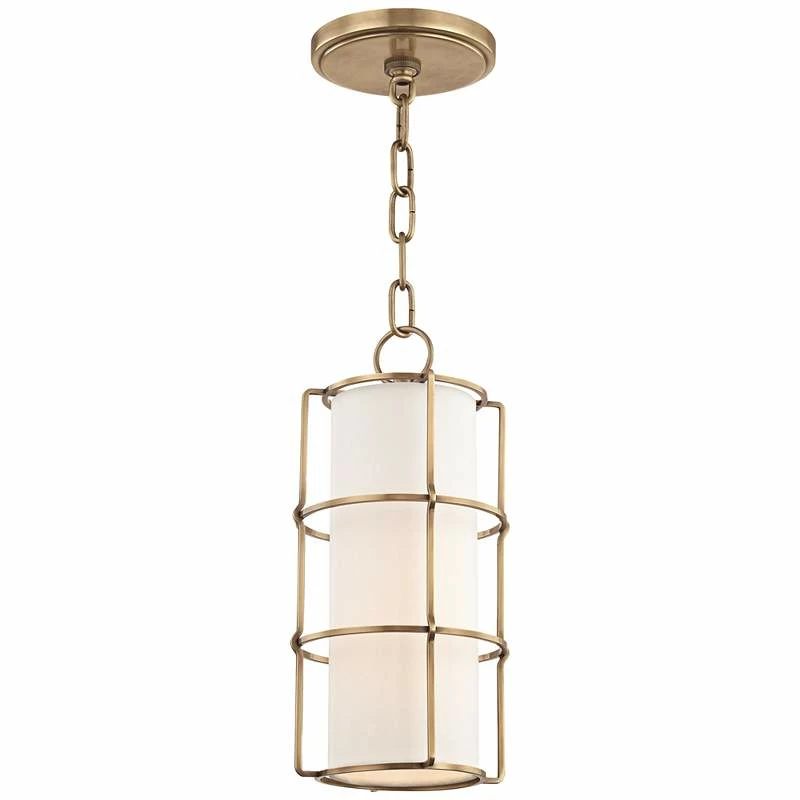 Hudson Valley Sovereign 7" Wide Aged Brass LED Mini Pendant 4 Hudson Valley Sovereign 7" Wide Aged Brass LED Mini Pendant - Image 2