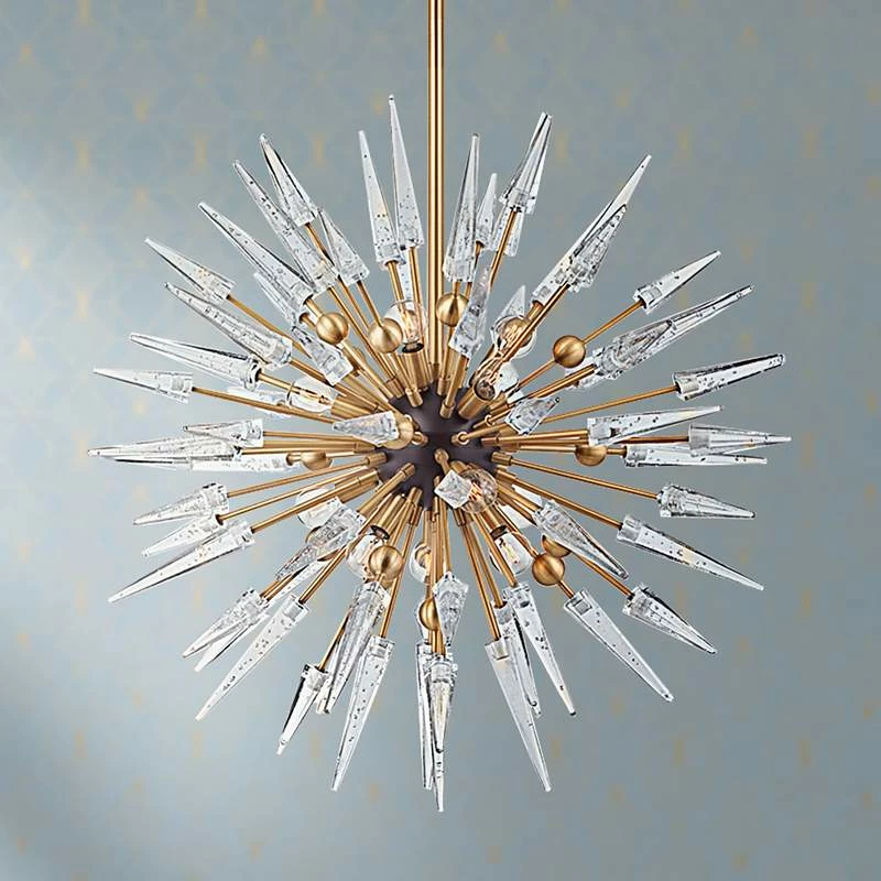 Hudson Valley Sparta 32" Wide 12-Light Aged Brass Chandelier 3 Hudson Valley Sparta 32" Wide 12-Light Aged Brass Chandelier