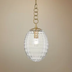 Hudson Valley Venice 8 1/2" Wide Aged Brass Mini Pendant
