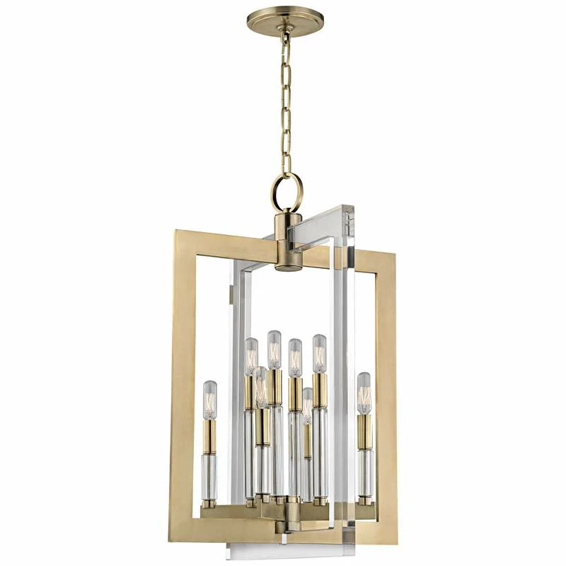 Hudson Valley Wellington 17 1/2"W Aged Brass Pendant Light 4 Hudson Valley Wellington 17 1/2"W Aged Brass Pendant Light - Image 2