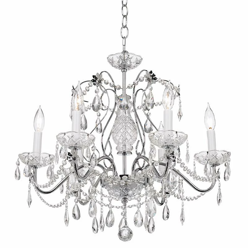 Impact 24" Wide Silver Regal Crystal Chandelier 7 Impact 24" Wide Silver Regal Crystal Chandelier - Image 5