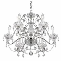 Impact 24" Wide Silver Regal Crystal Chandelier 15 Impact 24" Wide Silver Regal Crystal Chandelier -Outlet The Radiantix Store impact 24 inch wide silver regal crystal chandelier p2373views4