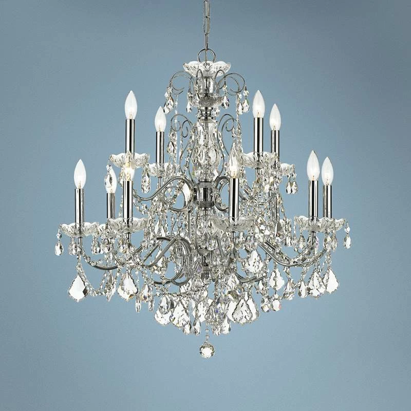 Imperial 29 1/2" Wide Polished Chrome 12-Light Chandelier 3 Imperial 29 1/2" Wide Polished Chrome 12-Light Chandelier