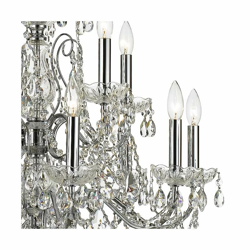 Imperial 29 1/2" Wide Polished Chrome 12-Light Chandelier 5 Imperial 29 1/2" Wide Polished Chrome 12-Light Chandelier - Image 3