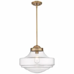 Golden Lighting Ingalls 16"W Modern Brass Metal Clear Glass Pendant Light 7 Golden Lighting Ingalls 16"W Modern Brass Metal Clear Glass Pendant Light -Outlet The Radiantix Store ingalls 16 inchw modern brass metal clear glass pendant light 430x1views2