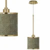 Interweave Patina Giclee Gold Mini Pendant Light