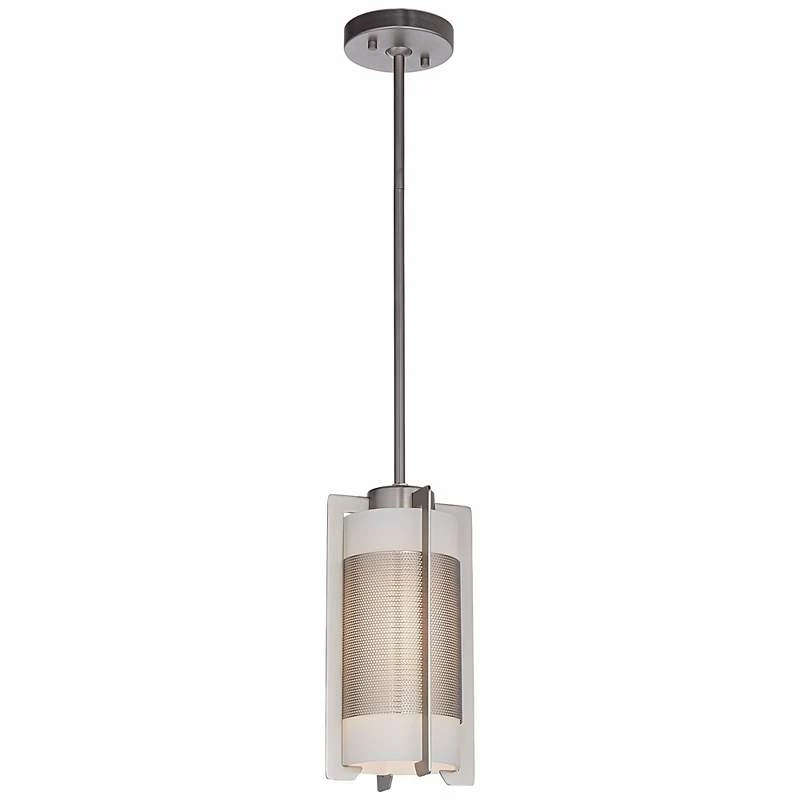 Iron Brushed Steel Bracket Mini Pendant Light 5 Iron Brushed Steel Bracket Mini Pendant Light - Image 3