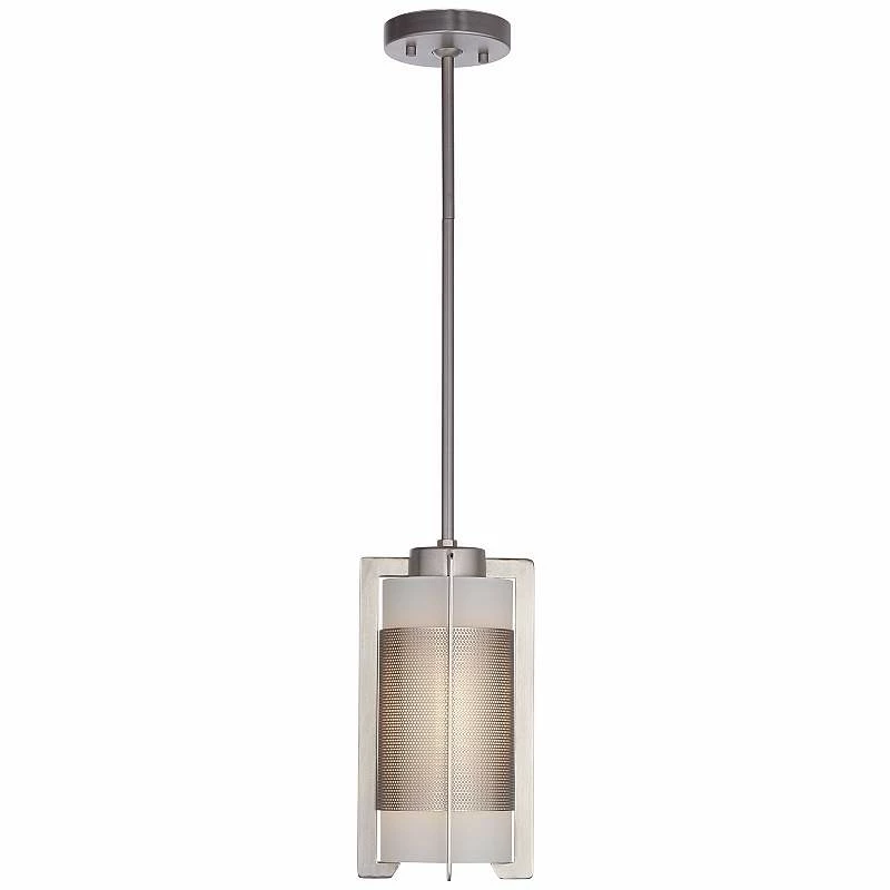 Iron Brushed Steel Bracket Mini Pendant Light 7 Iron Brushed Steel Bracket Mini Pendant Light - Image 5