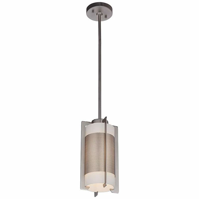 Iron Brushed Steel Bracket Mini Pendant Light 8 Iron Brushed Steel Bracket Mini Pendant Light - Image 6