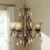 Iron Leaf 4-Light Roman Bronze And Crystal Chandelier -Outlet The Radiantix Store iron leaf 4 light roman bronze and crystal chandelier x9481cropped