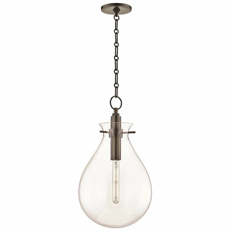 Ivy 12 1/2" Wide Old Bronze LED Pendant Light W/ Clear Glass 4 Ivy 12 1/2" Wide Old Bronze LED Pendant Light W/ Clear Glass - Image 2