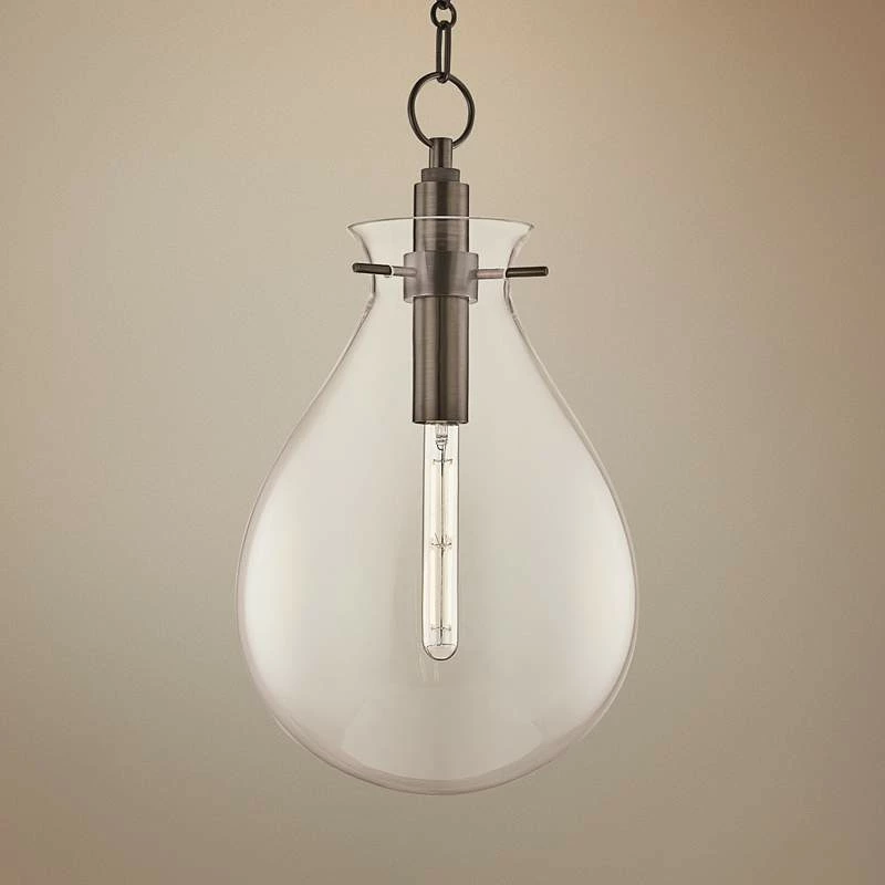 Ivy 12 1/2" Wide Old Bronze LED Pendant Light W/ Clear Glass 3 Ivy 12 1/2" Wide Old Bronze LED Pendant Light W/ Clear Glass