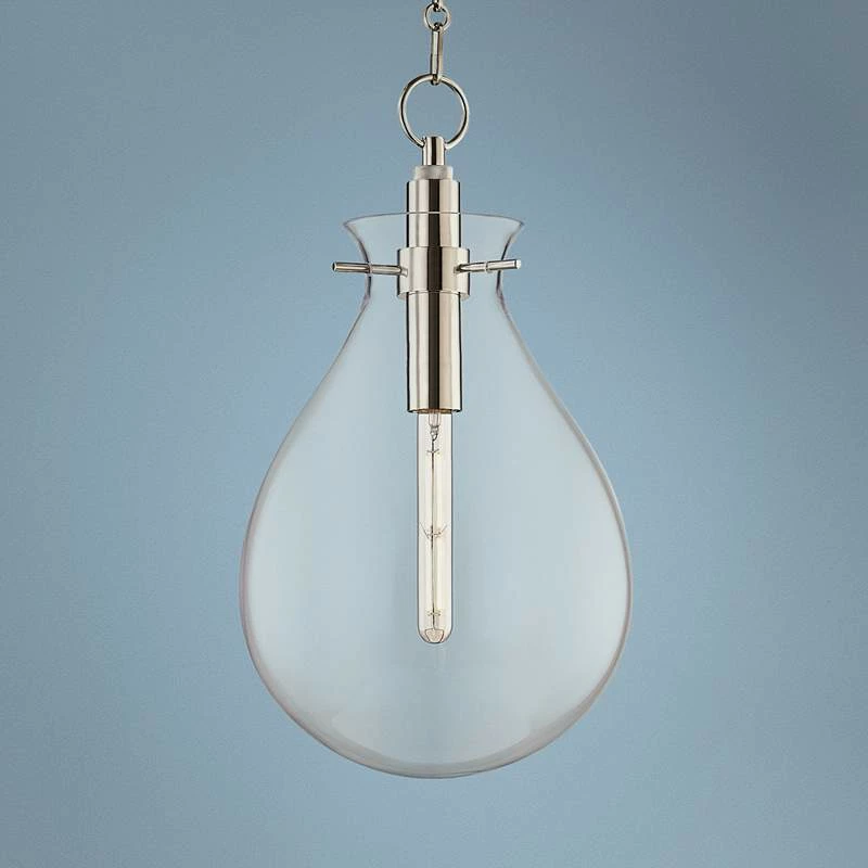 Ivy 12 1/2" Wide Polished Nickel LED Pendant Light 3 Ivy 12 1/2" Wide Polished Nickel LED Pendant Light