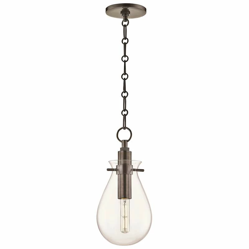 Ivy 7 1/2" Wide Old Bronze LED Mini Pendant With Clear Glass 4 Ivy 7 1/2" Wide Old Bronze LED Mini Pendant With Clear Glass - Image 2