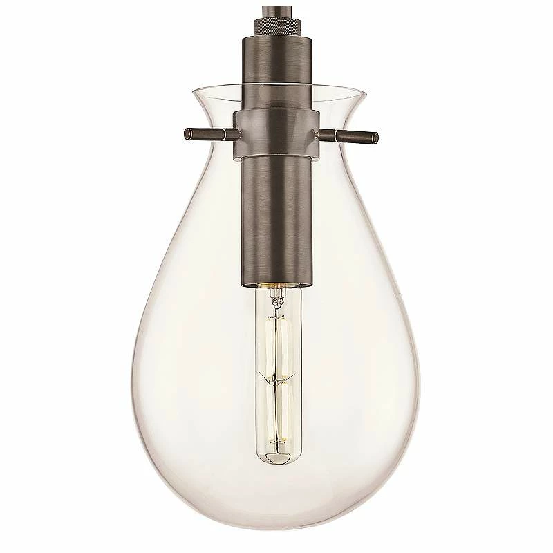 Ivy 7 1/2" Wide Old Bronze LED Mini Pendant With Clear Glass 6 Ivy 7 1/2" Wide Old Bronze LED Mini Pendant With Clear Glass - Image 4