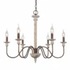 Izuell 27 1/2" Wide Weathered Gray White 6-Light Chandelier -Outlet The Radiantix Store izuell 27 and one half inch wide weathered gray white 6 light chandelier 507e5