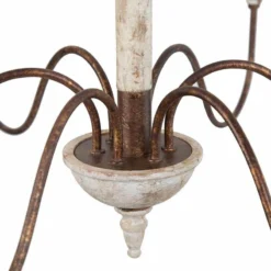 Izuell 27 1/2" Wide Weathered Gray White 6-Light Chandelier -Outlet The Radiantix Store izuell 27 and one half inch wide weathered gray white 6 light chandelier 507e5views1