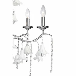 James Moder Murano 26" Wide Silver 6-Light Chandelier -Outlet The Radiantix Store james moder murano 26 inch wide silver 6 light chandelier 19j07views1