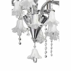James Moder Murano 26" Wide Silver 6-Light Chandelier -Outlet The Radiantix Store james moder murano 26 inch wide silver 6 light chandelier 19j07views2