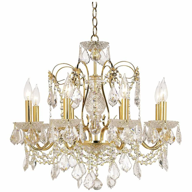 James R. Moder Belle Wave Gold 24" Wide Traditional Crystal Chandelier 4 James R. Moder Belle Wave Gold 24" Wide Traditional Crystal Chandelier - Image 2