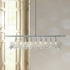 James R. Moder Broadway Crystal Bar Island Chandelier