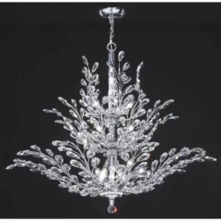 James R. Moder Florale Collection Silver 38" Wide Chandelier 5 James R. Moder Florale Collection Silver 38" Wide Chandelier -Outlet The Radiantix Store james r moder florale collection silver 38 inch wide chandelier 15462