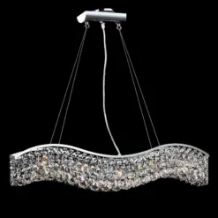 James R. Moder Impact Wave 36" Wide Imperial Crystal Pendant
