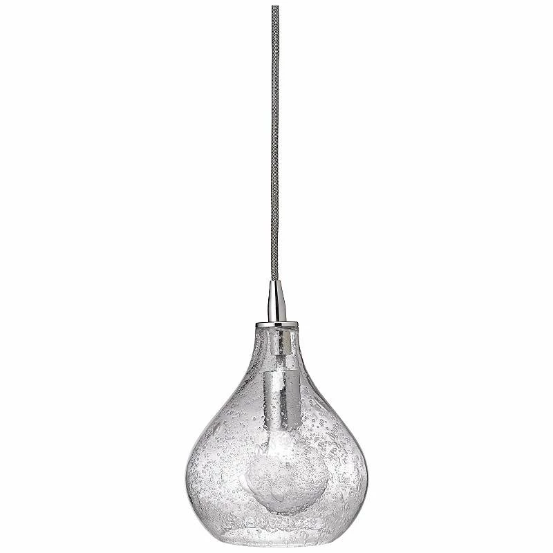 Jamie Young 7"W Clear Glass Small Curved Pendant Light 4 Jamie Young 7"W Clear Glass Small Curved Pendant Light - Image 2