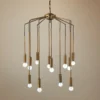 Jamie Young Cascade 26" Wide Antique Brass 12-Light Modern Pendant