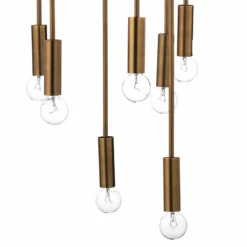 Jamie Young Cascade 26" Wide Antique Brass 12-Light Modern Pendant -Outlet The Radiantix Store jamie young cascade 26 inch wide antique brass 12 light modern pendant 45g68views1