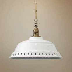 Jamie Young Provisions 20 1/2"W White Lacquer Metal Pendant