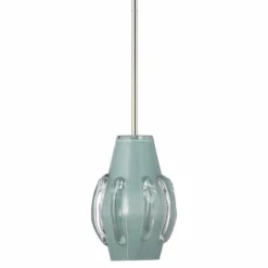 Jamie Young Talon 9"W Cornflower Blue Art Glass Mini Pendant