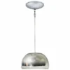 Jesco Envisage VI 6" Wide Chrome Bowl Glass Mini Pendant