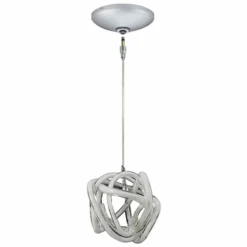 Jesco Envisage VI 6" Wide White Glass Mini Pendant