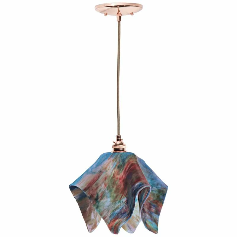 Jezebel Flame 11 Wide Daylily And Copper Mini Pendant 3 Jezebel Flame 11 Wide Daylily And Copper Mini Pendant