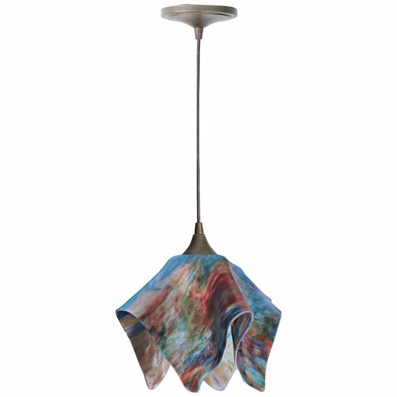 Jezebel Flame 8 1/2 Wide Brown Daylily Mini Pendant 3 Jezebel Flame 8 1/2 Wide Brown Daylily Mini Pendant