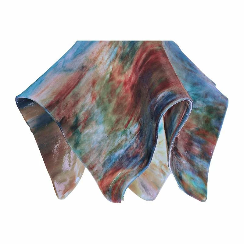 Jezebel Flame 8 1/2 Wide Brown Daylily Mini Pendant 4 Jezebel Flame 8 1/2 Wide Brown Daylily Mini Pendant - Image 2