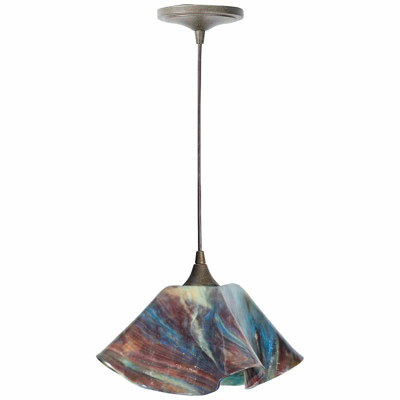 Jezebel Lily 11 Wide Daylily And Brown Mini Pendant 3 Jezebel Lily 11 Wide Daylily And Brown Mini Pendant