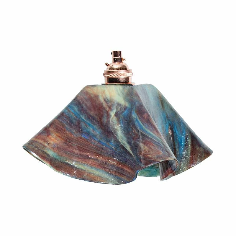 Jezebel Lily 8 1/2 Wide Copper Daylily Mini Pendant 4 Jezebel Lily 8 1/2 Wide Copper Daylily Mini Pendant - Image 2