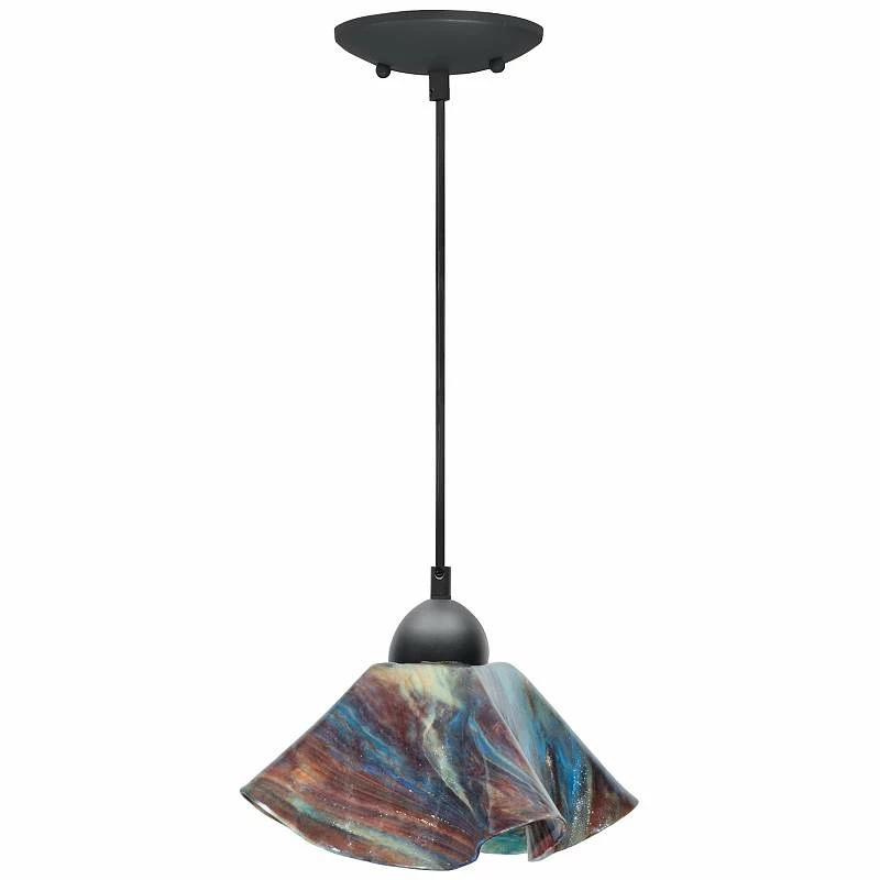 Jezebel Lily 8 1/2 Wide Daylily And Black Mini Pendant 3 Jezebel Lily 8 1/2 Wide Daylily And Black Mini Pendant