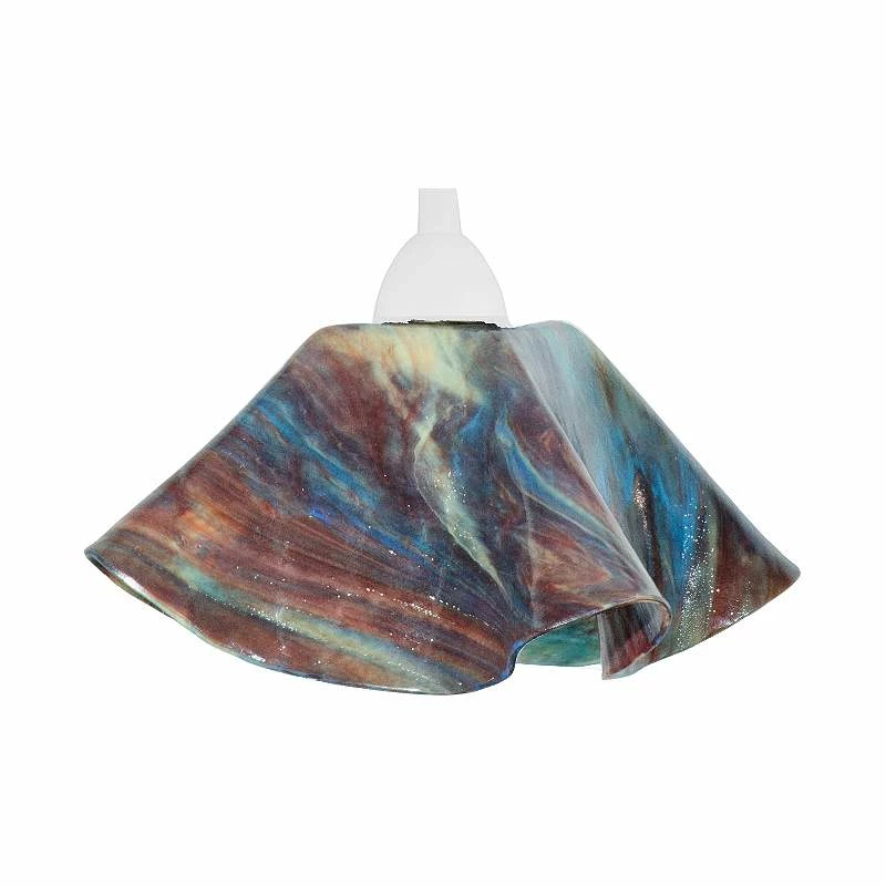 Jezebel Lily 8 1/2 Wide Daylily And White Mini Pendant 4 Jezebel Lily 8 1/2 Wide Daylily And White Mini Pendant - Image 2