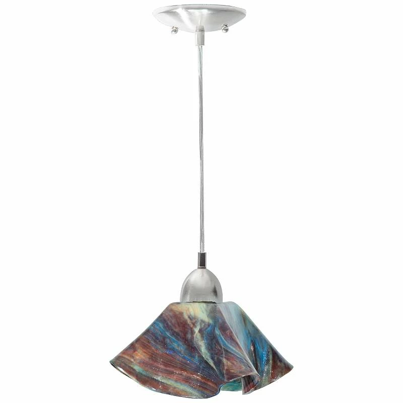 Jezebel Lily 8 1/2 Wide Daylily Nickel Mini Pendant 3 Jezebel Lily 8 1/2 Wide Daylily Nickel Mini Pendant