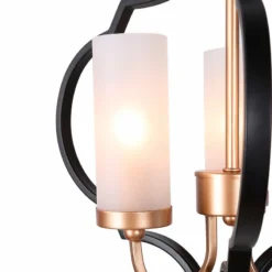 Jonas 14 1/2" Wide Black And Gold 3-Light Chandelier -Outlet The Radiantix Store jonas 14 and one half inch wide black and gold 3 light chandelier 244e3views1