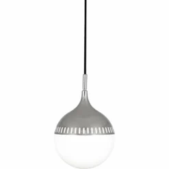 Jonathan Adler Rio 8" Wide Polished Nickel Mini Pendant