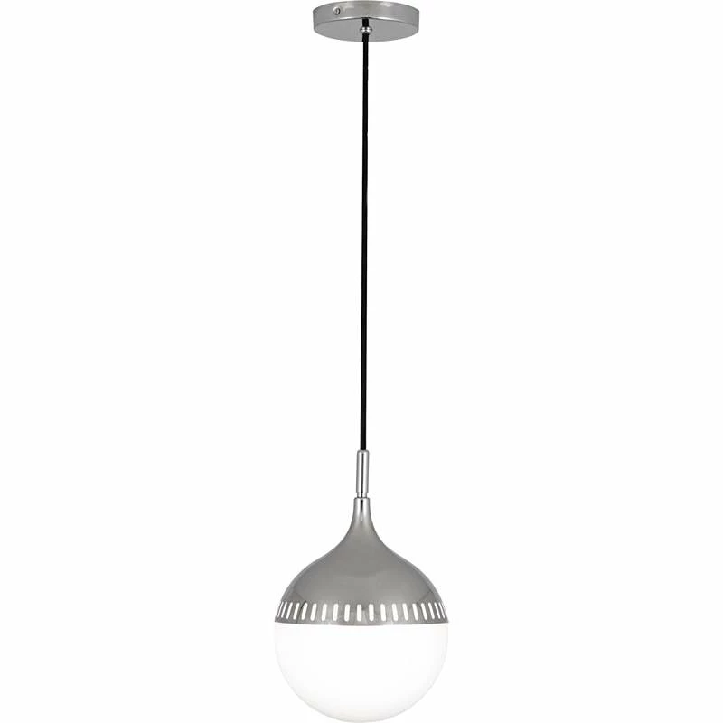 Jonathan Adler Rio 8" Wide Polished Nickel Mini Pendant 4 Jonathan Adler Rio 8" Wide Polished Nickel Mini Pendant - Image 2