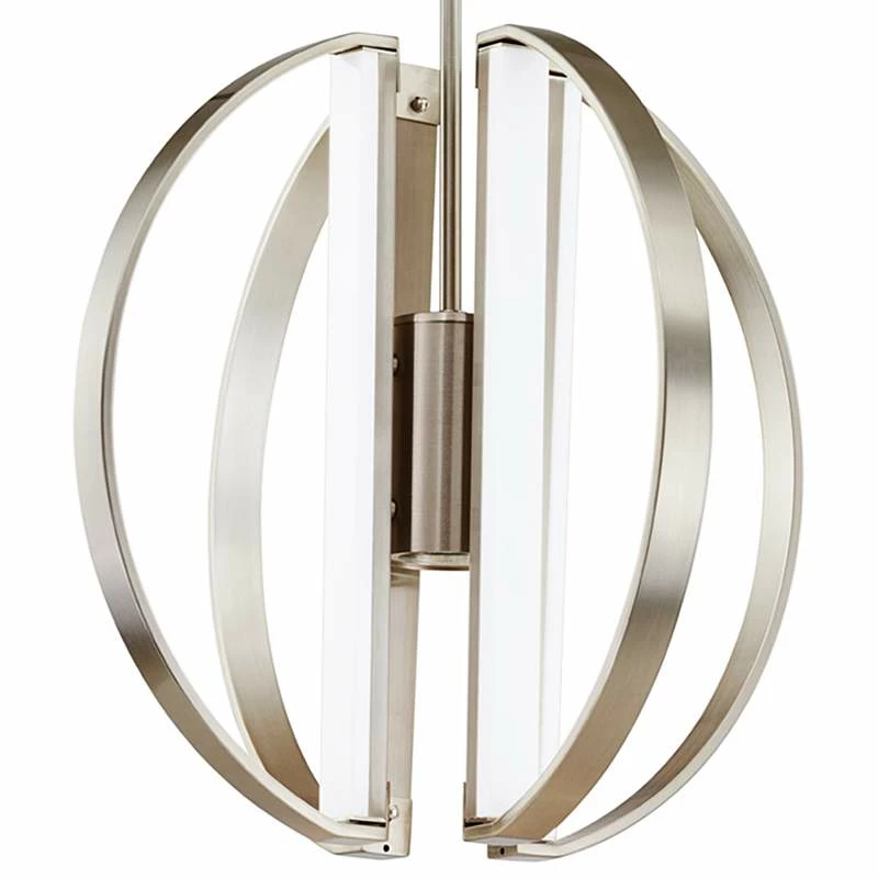 Justice Design Liv 18" Wide Brushed Nickel LED Chandelier 5 Justice Design Liv 18" Wide Brushed Nickel LED Chandelier - Image 3